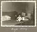 1941 - Riga, Latvia<br />Egils and mother.