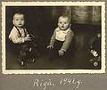 1941 - Riga, Latvia.<br />Egils and his cousin Arnis (mother's brother Otto's son).