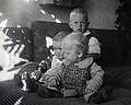 My cousin Arnis in back and two other children.<br />1943 (guess) - Riga, Latvia.