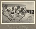1944 - Riga's beach, Latvia.<br />Mother, Arnis, aunt Erna, Egils, ?, Baiba, ?