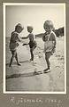 1944 - Riga's beach, Latvia.<br />Egils, Arnis, Baiba.