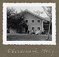 1945 - Oberornau, Bavaria, Germany.<br />Karlis, Egils, Baiba, Hilda, Arnis, Elga, Erna, and ?.<br />This was the farmhouse the four of us (Karlis, Hilda, Egils, and Baiba) lived in.