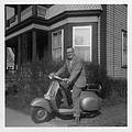 Fall of 1960 - Lynn, Massachusetts.<br />Egils on a Vespa rented by my friend Frank (and the photo was likely taken by him).