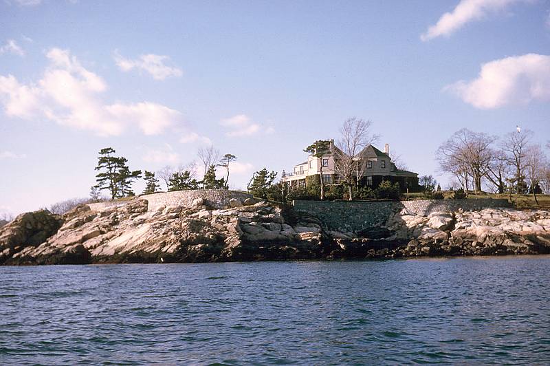 Nov 1962 - Manchester by the Sea.<br />Cox estate from Black Beach Cove (Kettle Cove).