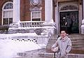 Feb 1963 - Tufts Univesity, Medford, MA.<br />Bob Hershey in front of Eaton Library.