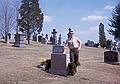 March 1963 - Boston, MA.<br />Juris at his grandfather's grave.