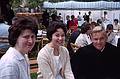June 1963 - Tufts University, Medford, Massachusetts.<br />Baccalaureate Service and President's Spread.<br />Friend, Barbara, and John D.