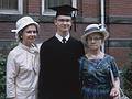 June 1963 - Tufts University, Medford, MA.<br />Frank with mother Isabel and grandmother.