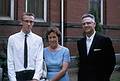 June 1963 - Tufts University, Medford, MA.<br />Bob with his parents.
