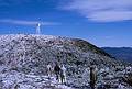 Oct 1963 - Saddleback Mountain, ME.<br />Benny, Peter, Tracy and ? heading for<br />the fire tower at the top of Saddleback Mountain.