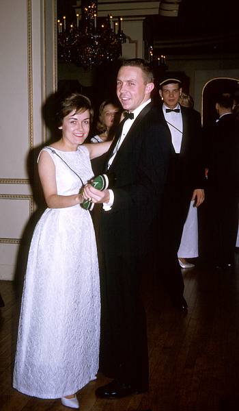 Nov 1963 - New York City.<br />Baiba and an escort.