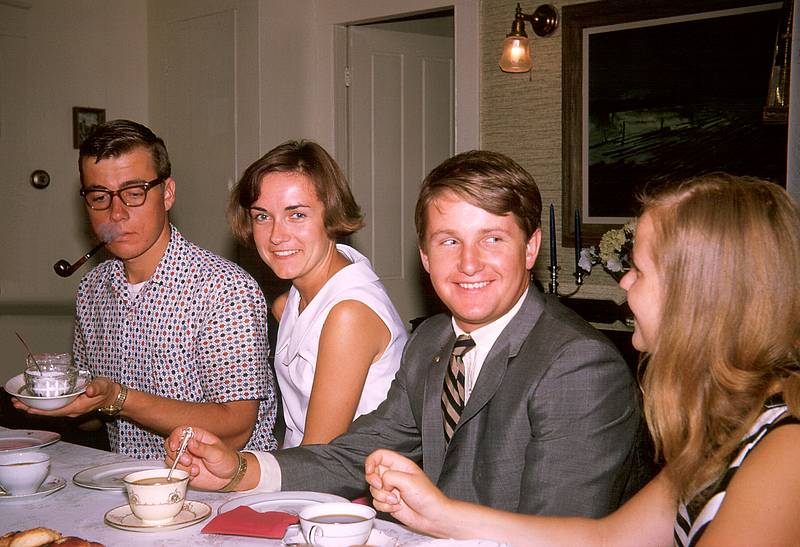 July 1965 - At Alberts and Mirdza's in Manchester by the Sea, MA.<br />Juris, Baiba, John, and Brigita.