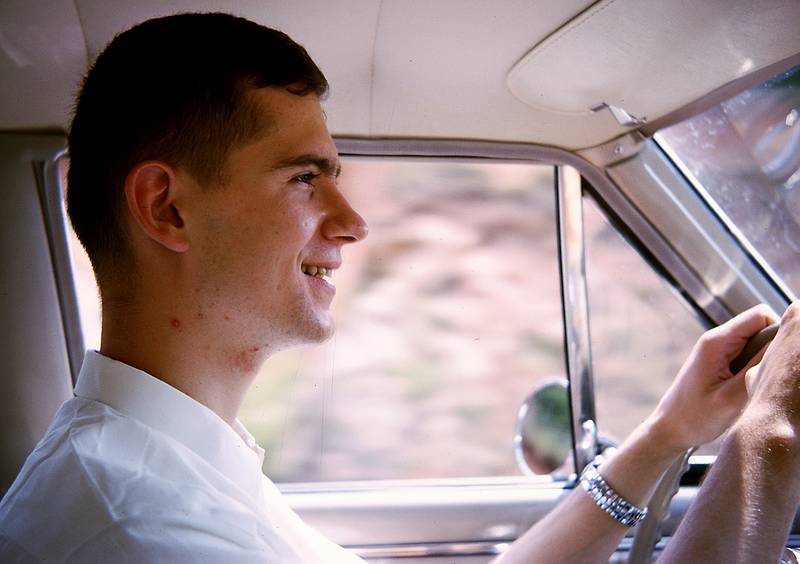 Aug 15, 1965 - Along the Blue Ridge Parkway, NC.<br />Frank.