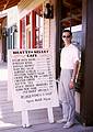 Aug 18, 1965 - Dodge City, Kansas.<br />Frank. (Note the prices on the menu.)