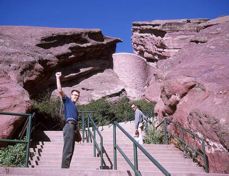 Aug 20, 1965 - Red Rock Theater, near Denver, Colorado.<br />Bob and Frank.