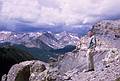 Aug 24, 1965 - Rocky Mountain National Park, Colorado.<br />Frank along the Continental Divide.
