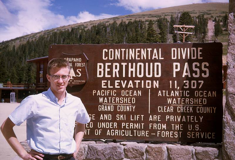 Aug 24, 1965 - Berthoud Pass, Colorado.<br />Bob.