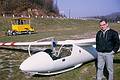 Nov 1965 - Wurtsboro, NY.<br />Egils and a high-performance sailplane.
