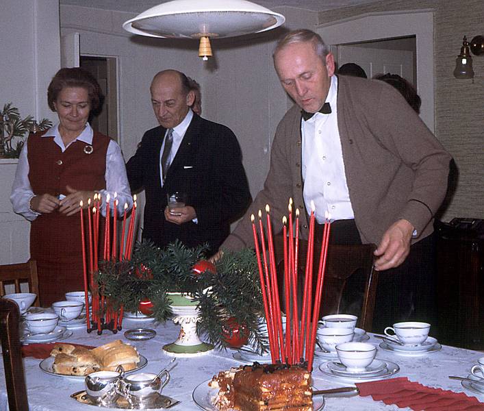 Dec 25, 1965 - At the Alberts and Mirdza's in Manchester by the Sea, MA.<br />Mother, father, and Alberts.