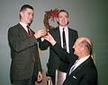 Dec 31, 1965 - At parents home in Boxford, MA.<br />Frank, Egils, and father.