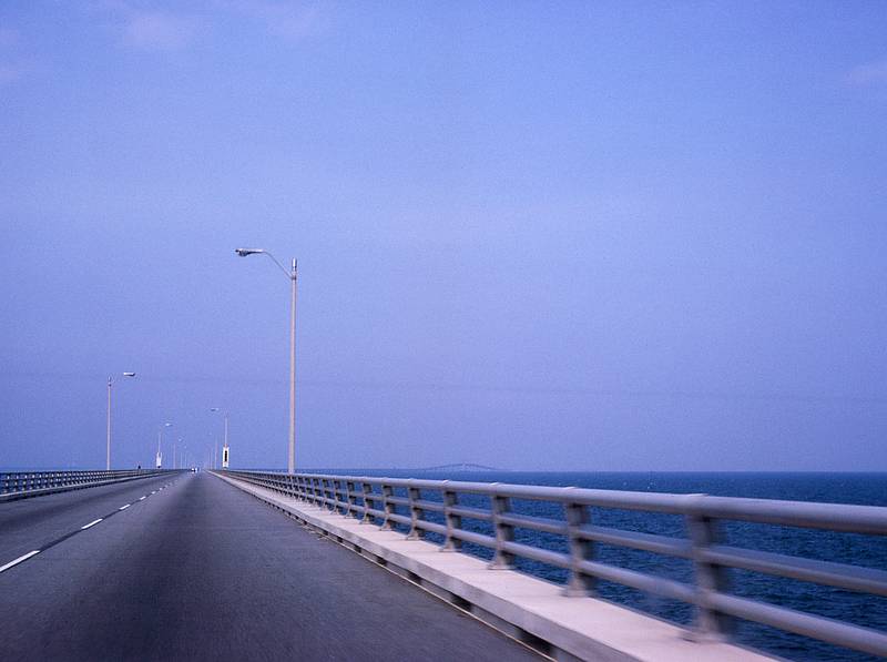 April 11, 1966 - Chesapeake Bay Bridge and Tunnel, Virginia.