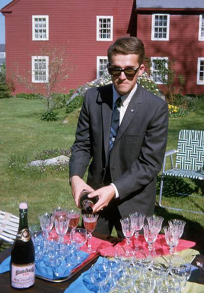 May 29, 1966 - At Alberts and Mirdza's in Manchester by the Sea, MA.<br />Uldis graduation (from Boston University) party.<br />Uldis.
