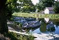 July 16, 1966 - Murray Hill Canoe Club trip on Delaware Canal and River.<br />Starting point.