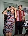 Sept 1966 - At the Grauss in Philadelphia, PA.<br />Regina demonstrating a Spanish dance while Heino shows us slides of their trip to Spain.