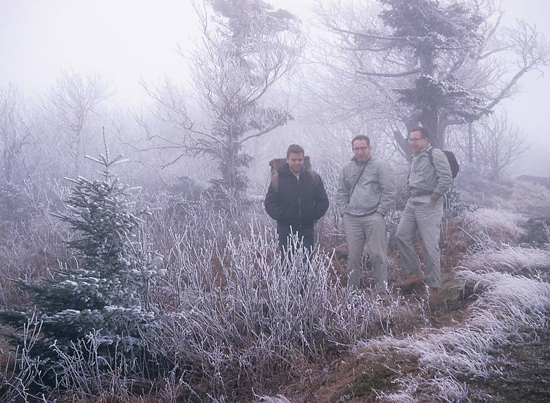 Dec 1966 - Mt. Greylock, MA.<br />Gerd, Jack and Jim near the summit.