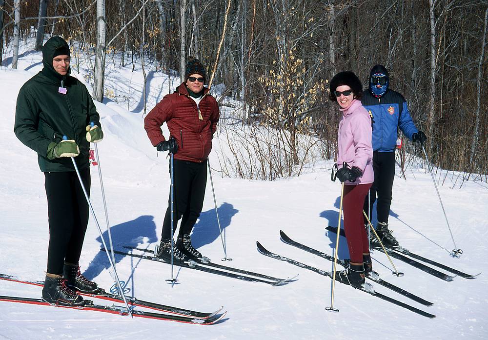 Feb 12, 1967 - Okemo, Vermont.<br />Holmdel Ski Club trip to Okemo, VT, and Thunder Mountain, MA.<br />Tom, Larry, Barbara, and Tony.