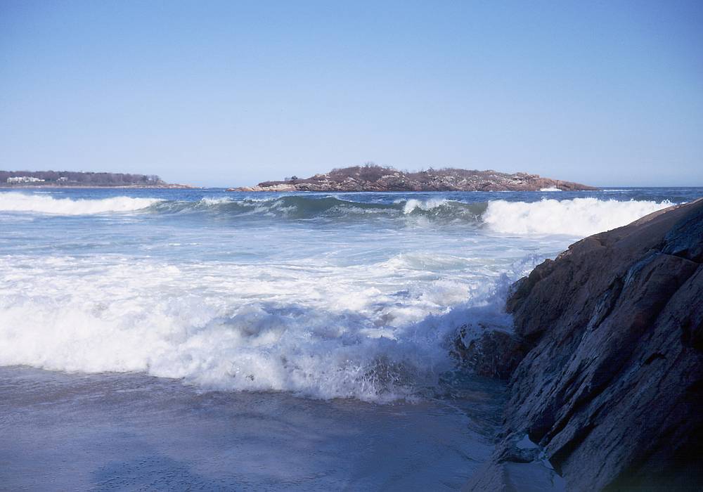 April 1967 - Curtis Estate, Manchester by the Sea, Massachusetts.<br />Graves Island from Graves Beach?