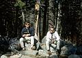 May 13, 1967 - Pinkham Notch, NH.<br />Two New England Telephone guys who invited me to ski Hillman Highway.