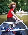 June 1967 - Murray Hill Canoe Club trip on the Pennsylvania Canal, PA.<br />Barbara.