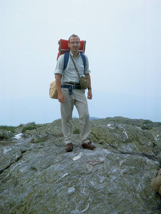 July 1967 - Hike up Mt. Mansfield, Vermont.<br />Egils atop Mt. Mansfield.