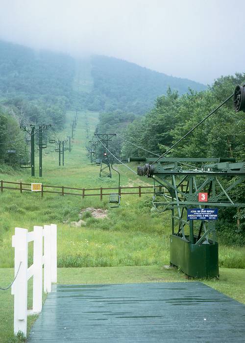 July 1967 - Hike up Mt. Mansfield, Vermont.<br />The Mt. Mansfield double and single chairs.