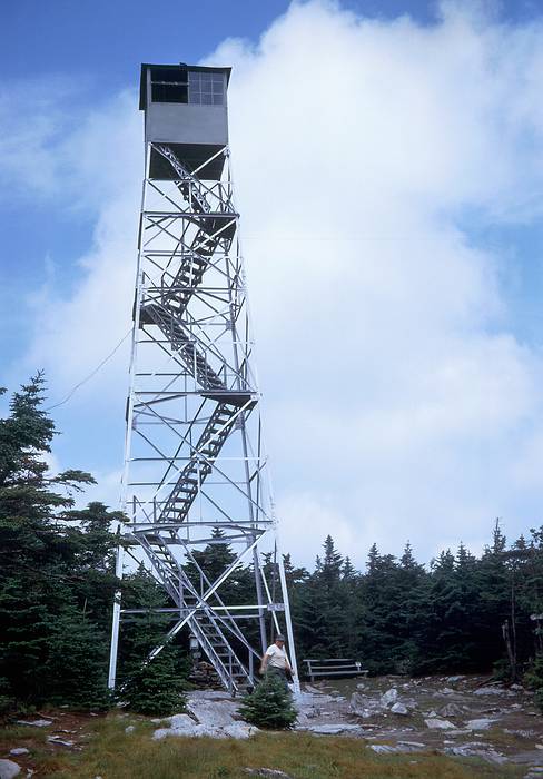 Aug 1967 - Hike up Stratton Mtn.(?), Vermont.<br />Firetower atop Stratton Mountain?