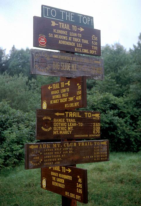 Aug 1967 - Hike up Mt. Marcy in the Adirondacks, NY.<br />Which way to the top?