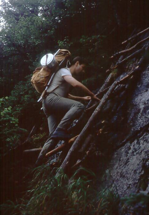 Aug 1967 - Hike up Mt. Marcy in the Adirondacks, NY.<br />Dan (the next day on the way down via several other peaks).