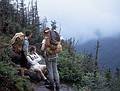 Aug 1967 - Hike up Mt. Marcy in the Adirondacks, NY.<br />Gerd, Craig, and Dan resting on the way down.