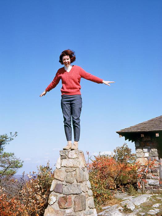 Nov 1967 - Murray Hill Canoe Club hike along the Appalachian Trail in NJ.<br />Barbara.
