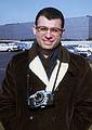 Nov 1967 - Bell Labs, Holmdel, NJ.<br />Sol with his new Nikkormat camera.<br />(This is one of the first shots with my own new Nikkormat.)