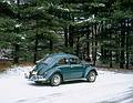 Nov 1967 - Some rest area on the Merrit Parkway, Connecticut.<br />My VW with the first snow of the season..