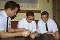 Dec 1967 - 10 Tindall Rd., Middleton, NJ.<br />Dan, Jack and Gerd planning our next expedition,<br />a skiing trip to Europe.