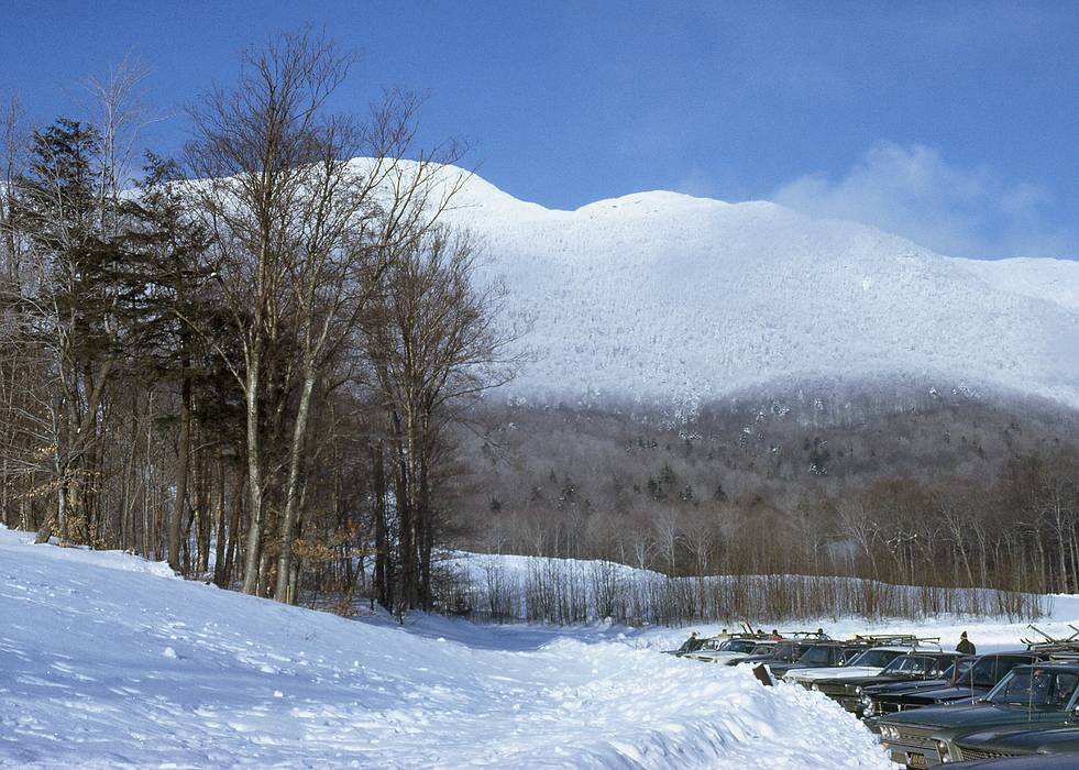 Dec 1967 - Stowe, Vermont.<br />Mt. Mansfield in the background.