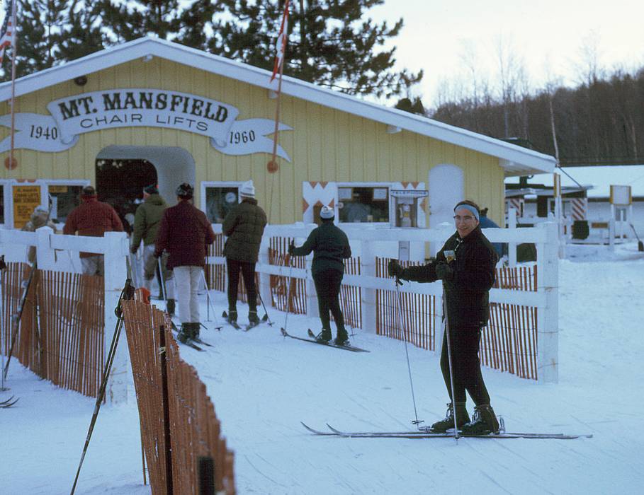 Dec 1967 - Stowe, Vermont.<br />Jack at the Mt. Mansfield Chair lift.