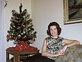 Dec 1967 - At the Farrells apartment in NJ.<br />Barbara ready to attend the departmental Christmas party.
