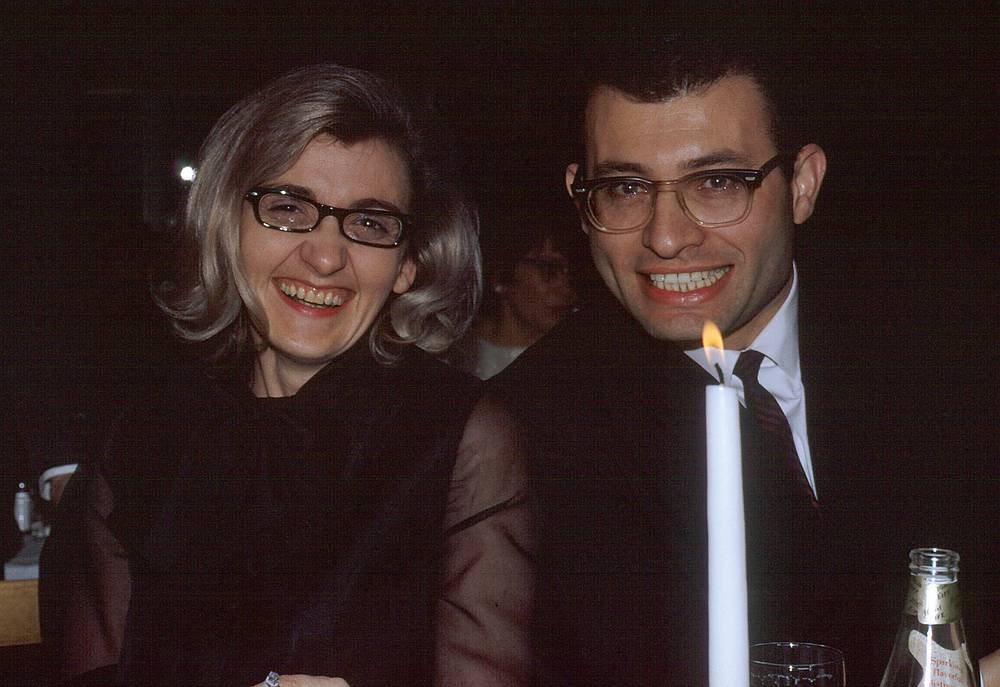 Dec 1967 - Departmental Christmas Party, NJ.<br />Nancy and Sol.