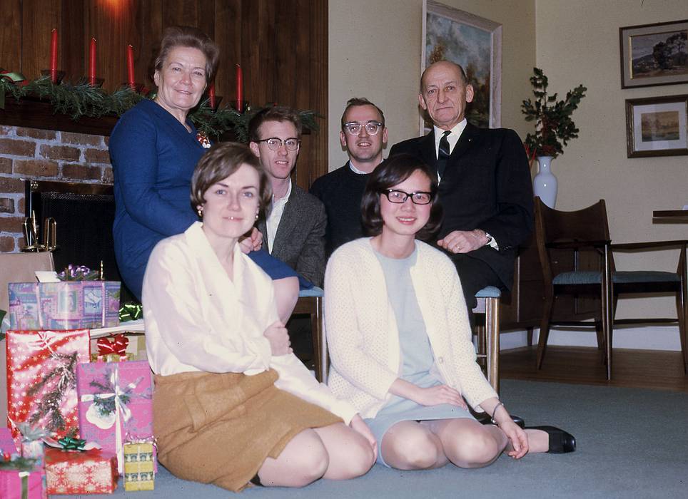 Dec 24, 1967 - At parents house in Boxford, MA.<br />Mother, Baiba, Bob, Egils, Yoong, and father.