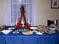 Dec 31, 1967 - At parents house on Hemlock Rd., Boxford, MA.<br />Table set for New Year's celebration.
