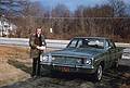 Feb 3, 1968 - 10 Tindall Rd., Middleton, New Jersey.<br />Egils and a rented Dodge Dart ready to head for JFK airport.<br />(Duplicate of Jack Davis' slide.)